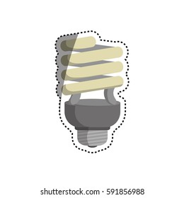 Spiral bulb symbol icon vector illustration graphic design