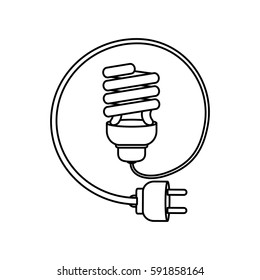 Spiral bulb symbol icon vector illustration graphic design