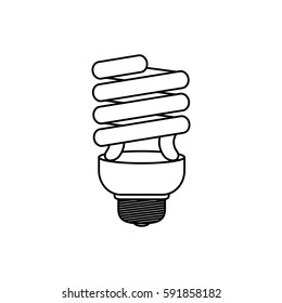 Spiral bulb symbol icon vector illustration graphic design