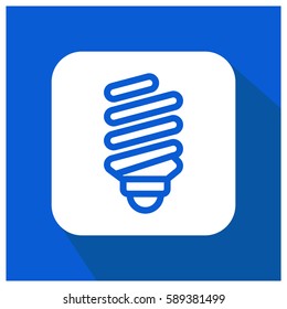 Spiral bulb vector icon