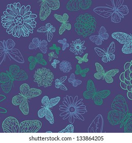 Spiral butterfly pattern