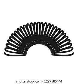 Spiral cable icon. Simple illustration of spiral cable vector icon for web design isolated on white background