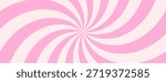 Spiral Candy Background with ice cream pink whirlpool. Comic Twist Psychedelic Bg Wavy Lines. Carnival Platful Backdrop with Circular Sun Rays. Abstract Whirlpool Pattern for Birthday Flyer, Poster.