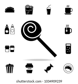 Spiral candy. Detailed set of food and drink icons. Premium quality graphic design. One of the collection icons for websites, web design, mobile app on white background