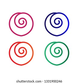 Spiral Candy Logo, editable and printable perfect for use in a wide range of new media templates: Web Marketing Agency, Social Media Services Showcase, Online Marketing Apps, and Web.