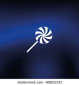 Spiral candy. Lollipop illustration.