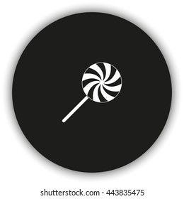 Spiral candy. Lollipop illustration.