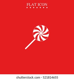 Spiral candy. Lollipop illustration.