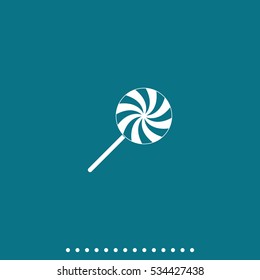 Spiral candy. Lollipop illustration.