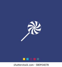 Spiral candy. Lollipop illustration.