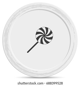 Spiral candy. Lollipop illustration.