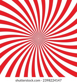 Spiral candy red and white background swirl sweet caramel pattern lollipop wallpaper. Coloured background design. Offer banner red and white