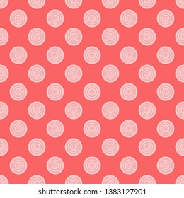 
spiral candy seamless pattern on pink background