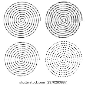 Spiral circle. Abstract circle.  graphic design vector illustration. circle swirl. Circle black. vortex icons. Hurricane. motion twirl twist curve rotation spin. geometric shape