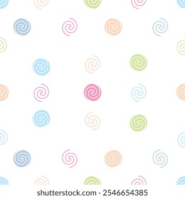 Spiral circle colorful designs pattern