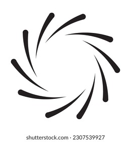 spiral circle icon vector template illustration logo design