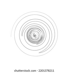 spiral circle isolated on white  background  
