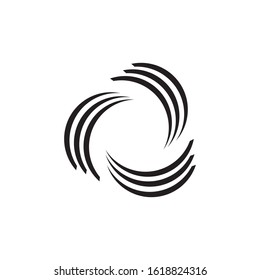 Spiral circle, logo and icon templates