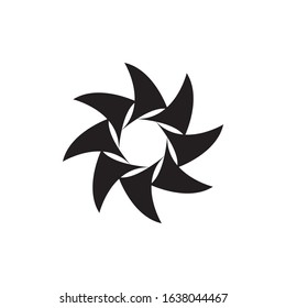 Spiral circle, logo and icon templates