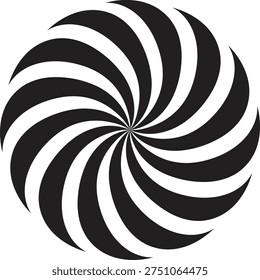 spiral circular pattern lollipop. flat digital spiral circle set, logo, vector.eps