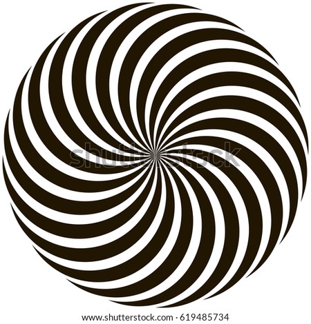 Spiral circular pattern Lollipop twisted rays vector pop art style
