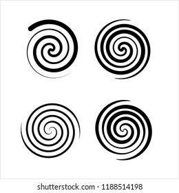 Spiral Collection, Archimedean, Fermat Spiral Vector Art Illustration