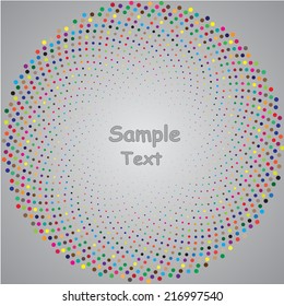 spiral Colorful  blank background - Vector Design Concept 