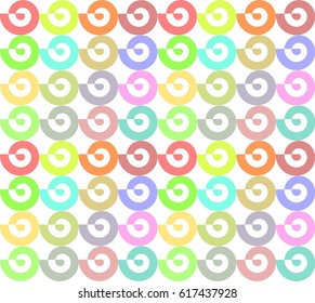 Spiral colorful seamless pattern vector.