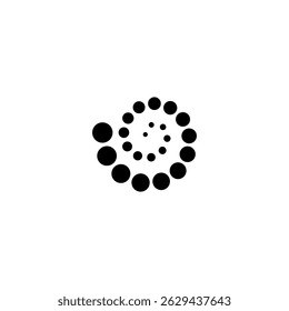 Espiral de círculos conectados simples