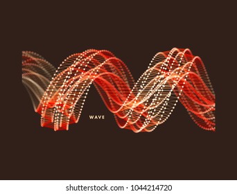 Spiral. Connection Structure. Abstract grid design. 3d vector Illustration for science, technology. 