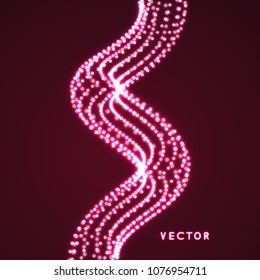 Espiral. Estructura de conexión. Diseño abstracto de cuadrícula. ilustración vectorial para ciencia, tecnología. 