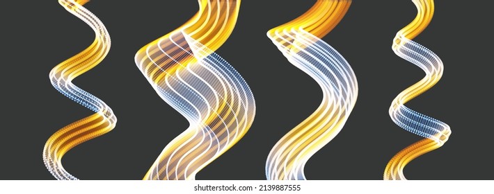 Spiral. Connection structure. Abstract grid design. 3d vector Illustration for science, technology. 