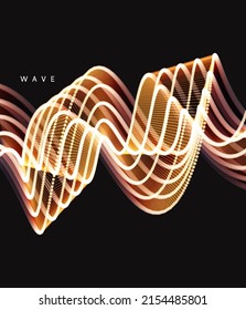 Spiral. Connection structure. Abstract grid design. 3d vector Illustration for science, technology. 