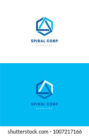 Spiral corporation logo template.