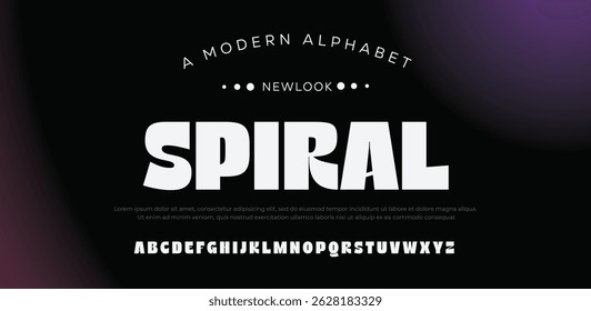 Spiral creative modern stylish calligraphy letter logo design