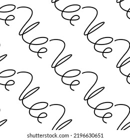 spiral. curl seamless pattern. curlicue - abstract wallpaper. texture for fabric