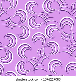 Spiral curls on   background. Seamless pattern. Abstract texture. For background, fabric, wallpaper.