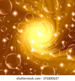 Spiral curtain background