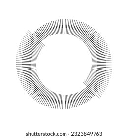Spiral with dark lines as dynamic abstract vector background or logo or icon. Yin and Yang symbol.