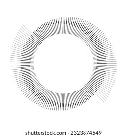 Spiral with dark lines as dynamic abstract vector background or logo or icon. Yin and Yang symbol.