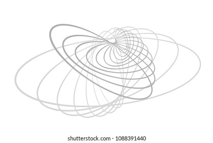 spiral design black and white whirlpool vortex abstract background element rotatation