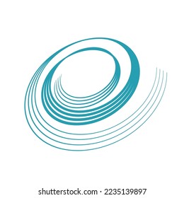 Spiral Design Element. Abstract Swirl Icon. Vector Art.