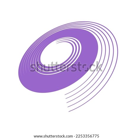 Spiral Design Element. Abstract Swirl Icon. Vector Art.