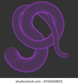 The spiral. A design element for creative ideas. Curved lines create a spiral weave