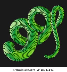 The spiral. A design element for creative ideas. Curved lines create a spiral weave