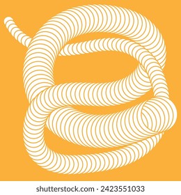 The spiral. A design element for creative ideas. Curved lines create a spiral weave