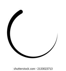 Spiral design element. Swirl, twirl, whirl illustration