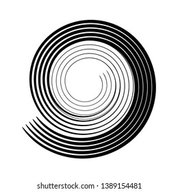 Spiraldesign-Element. Vektorkunst.