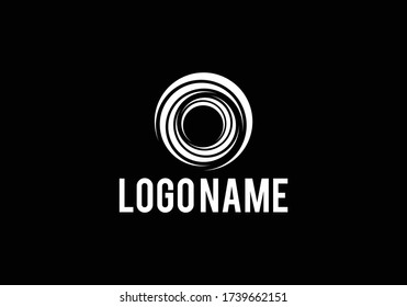 Spiral design logo. Vector abstract circle swirl logo design elements