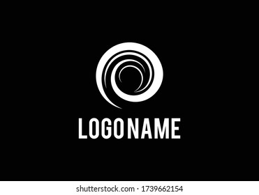Spiral design logo. Vector abstract circle swirl logo design elements